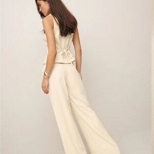 Reformation Vest and Wide Leg Pant Set